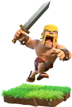 Clash of Clans Barbarian character